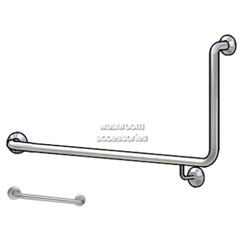 View Toilet Grab Rail Set WA80601 90 degree details.