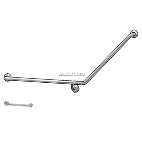 View Toilet Grab Rail Set WA82601 45 degree details.