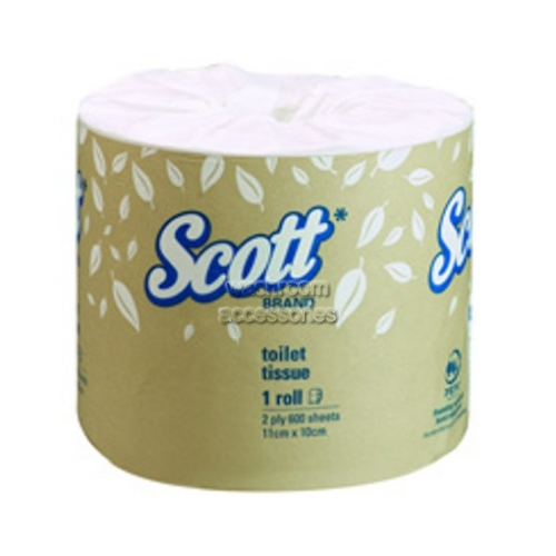 5742 Scott Toilet Tissue Paper 600 Sheets White Bulk Buy